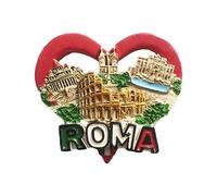 Rome Italy 3D Fridge Magnet Souvenir Gift,Resin Handmade Roma Refrigerator Magnet Home & Kitchen Decoration Collection