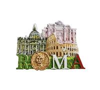 Rome Italy 3D Refrigerator Magnet Resin Travel Souvenirs,Handmade Home & Kitchen Decoration Roma Fridge Magnet Collection Gift
