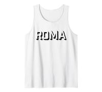 Rome Italy Block Letter - Roma Italia Tank Top