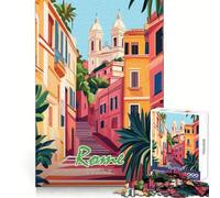 Rome Italy Cityscape 1000 Piece Jigsaws for Teenagers Puzzle Improve Recall Casual Relax Exact Edge Stylish Gift (50x75cm)