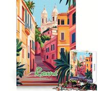 Rome Italy Cityscape 1000 Pieces Jigsaw Puzzles for Adults Memory Gain Calm Mind Design Assembly Creative Gift (38x26cm)