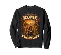 Rome Italy Cityscape Roman Warrior Vintage Souvenir Sweatshirt
