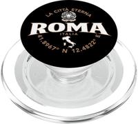 Rome Italy Coordinates Label 2C PopSockets PopGrip for MagSafe