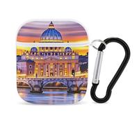 Rome Italy Earphone Case Cover Compatible with AirPods 1&2 Shockproof Bluetooth Headset Case White-style