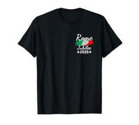 Rome Italy Flag Italia Souvenir 2025 Jubilee (Pocket & Back) T-Shirt