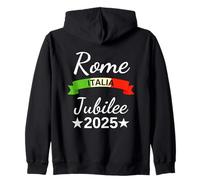 Rome Italy Flag Italia Souvenir Rome 2025 Jubilee Pilgrimage Zip Hoodie