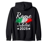 Rome Italy Flag Italia Souvenir Rome 2025 Jubilee Pilgrimage Zip Hoodie