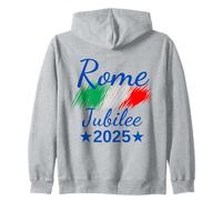 Rome Italy Flag Italia Souvenir Rome 2025 Jubilee Pilgrims Zip Hoodie