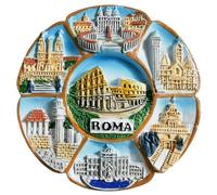 Rome Italy Fridge Magnet Travel Keepsake Refrigerator Decorative Magnet Hand Painted Craft Collection