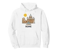 Rome Italy Iconic Landmarks Cityscape Art Roma Italia Pullover Hoodie