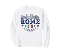 Rome Italy Landmark Silhouette Travel Souvenir Sweatshirt