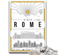 Rome Italy Puzzles for Adults 1000 Pieces, Educational Stress Relief Toy for Is Ideal As A Gift for The Whole Family 2000pcs (70x100cm)