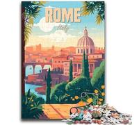 Rome Italy Puzzles for Teenagers 1000 Pieces, Learning Educational Toys Family Games Suitable for Desktop Decoration 1000pcs (50x75cm)