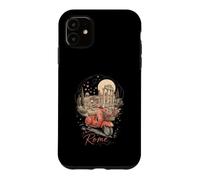 Rome Italy Scooter Flowers Romantic Travel Case for iPhone 11