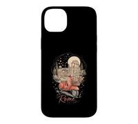 Rome Italy Scooter Flowers Romantic Travel Case for iPhone 14 Plus