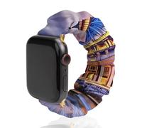 Rome Italy Scrunchie Watch Bands Soft Elastic Replacement Wristband Compatible with Apple Watch 38mm/40mm