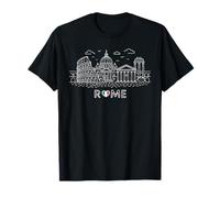 Rome Italy Skyline Love Shirt Travel Souvenir T-Shirt