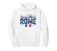 Rome Italy Skyline Vintage Travel Roma Italia Souvenir Pullover Hoodie