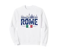 Rome Italy Skyline Vintage Travel Roma Italia Souvenir Sweatshirt