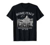 Rome Italy The Eternal City Vintage Moms Italian Skyline T-Shirt