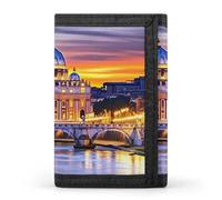 Rome Italy Trifold Wallet Cute Card Slots Holder Clutch Purse Wallets for Men Women