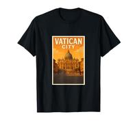 Rome Italy Vintage Travel Vatican Souvenir Post Art Graphic T-Shirt