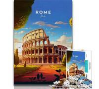 Rome Jigsaw Puzzles for Adults 1000 Piece,Challenging To Complete But Fun And Humorous Unique Home Decor And Gifts 50x75cm