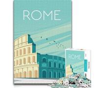 Rome Jigsaw Puzzles for Adults 1000 Pieces,Challenging Game And Family Play for Is Ideal As A Gift for The Whole Family 38x26cm