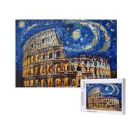 Rome Jigsaw Puzzles for Adults 6000 Colosseum Puzzle, Wooden Puzzles for Adults with Gift Box, Impossible Puzzle, Challenging High Difficulty Family Activity, Gifts for Men Women,105x180 cm, p460t