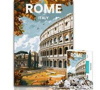 Rome Jigsaw Puzzles for Teenagers 1000 Piece,Educational Game Challenge Toy Wall Decoration Unique Birthday And Xmas Gifts 50x75cm