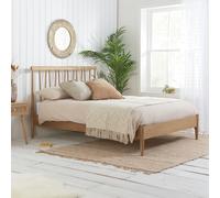 Rome - King Size - Low Foot-End Bed - Oak - Wooden - 5ft - Happy Beds