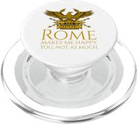 Rome Makes Me Happy - SPQR Legionary Eagle - Roman History PopSockets PopGrip for MagSafe