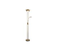 Rome Mother and Child Floor Lamp Antique Brass Opal Glass G9 Netlighting Gold One Size