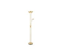 Rome Mother and Child Floor Lamp Satin Brass Opal Glass G9 Netlighting Gold One Size