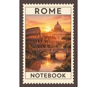 Rome Notebook: Vintage Rome Street Illustration | Lined Journal for Writing, Travel Notes & Daily Journaling