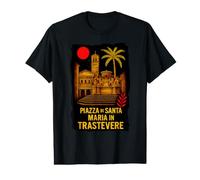 Rome Piazza di Santa Maria in Trastevere Roman Districts Value Graphic T-Shirt