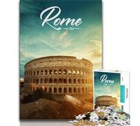 Rome Puzzles for Teenagers 1000 Pieces,Help The Brain Exercise Addictive Toys to Cultivate Patience Suitable for Couples 38x26cm