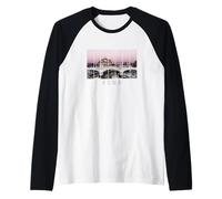 Rome Retro Italy Vintage Sunset Angel Castle Souvenir Raglan Baseball Tee