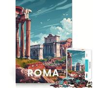 Rome Roman Forum 1000 Piece Jigsaw Puzzles for Teenagers Jigsaw Think Toy Together Fun Sharp Cut Art Collectible (38x26cm)