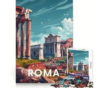 Rome Roman Forum 1000 Piece Jigsaw Puzzles for Teenagers Jigsaw Think Toy Together Fun Sharp Cut Art Collectible (38x26cm)