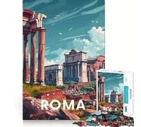 Rome Roman Forum Jigsaw Puzzles 1000 Pieces for Adults Boost Memory Peaceful Fun Premium Cut Memorable Gift (50x75cm)