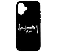 Rome Skyline Heartbeat Colosseum Italy Italia I Love Rome Case for iPhone 16