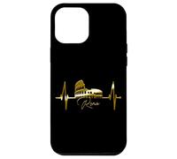 Rome Skyline Heartbeat Colosseum Italy Roma I Love Rome Case for iPhone 12 Pro Max