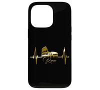 Rome Skyline Heartbeat Colosseum Italy Roma I Love Rome Case for iPhone 13 Pro