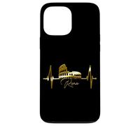 Rome Skyline Heartbeat Colosseum Italy Roma I Love Rome Case for iPhone 13 Pro Max