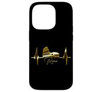 Rome Skyline Heartbeat Colosseum Italy Roma I Love Rome Case for iPhone 14 Pro