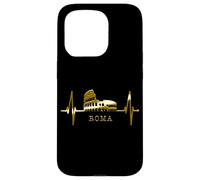 Rome Skyline Heartbeat Colosseum Italy Roma I Love Rome Case for iPhone 15 Pro