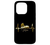 Rome Skyline Heartbeat Colosseum Italy Roma I Love Rome Case for iPhone 15 Pro