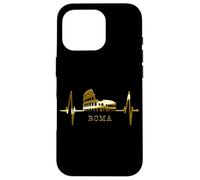 Rome Skyline Heartbeat Colosseum Italy Roma I Love Rome Case for iPhone 16 Pro