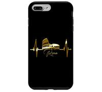 Rome Skyline Heartbeat Colosseum Italy Roma I Love Rome Case for iPhone 7 Plus/8 Plus